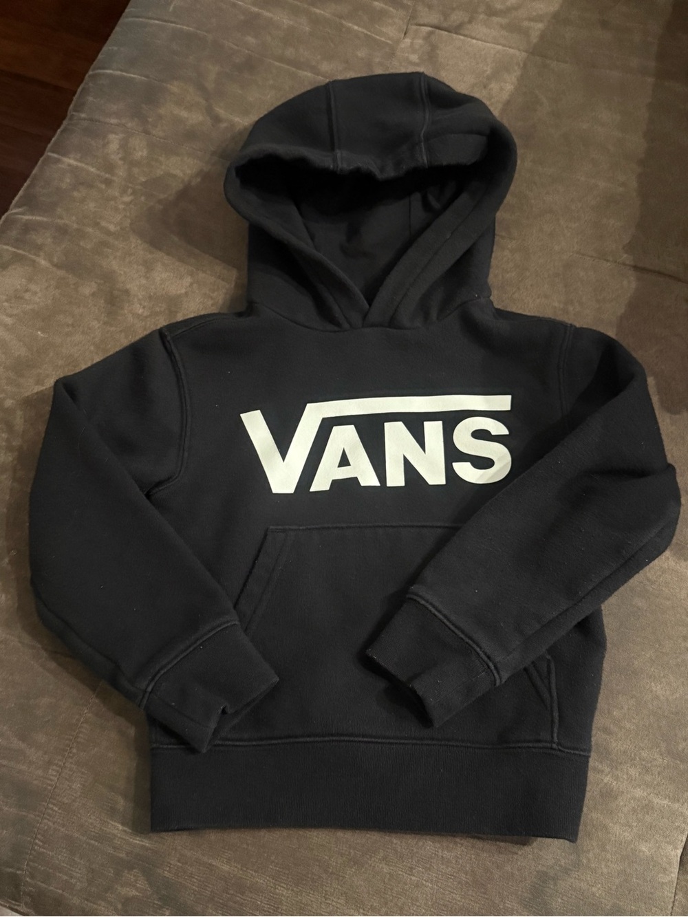 Vans Black Hoodie with White Logo